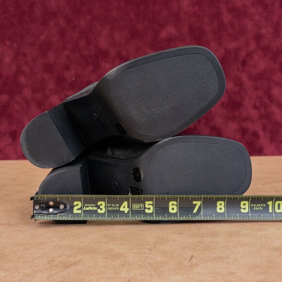 Stuart Weitzman Women Bethany Black Suede Square Toe Zip Fashion Boots sz 7 - Picture 5 of 10